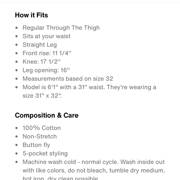 FINAL PRICE 🕺👖Men’s 501 original button fly jeans sz 33 x 32 - Picture 6 of 6